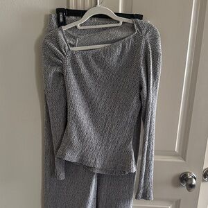 Zara Cream Textured Knit Set